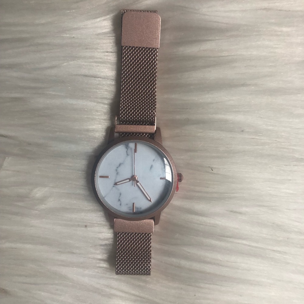 Rose gold watch